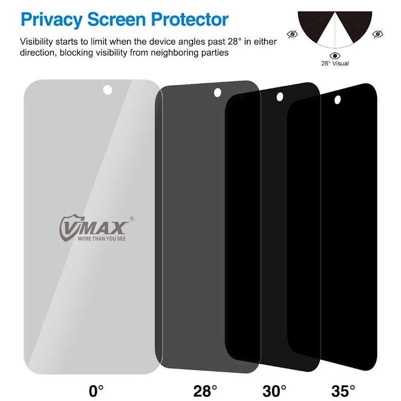 Vmax karastatud klaas 0,33 mm 2,5 D ülikiire privaatsusklaas Samsung Galaxy S22/S23