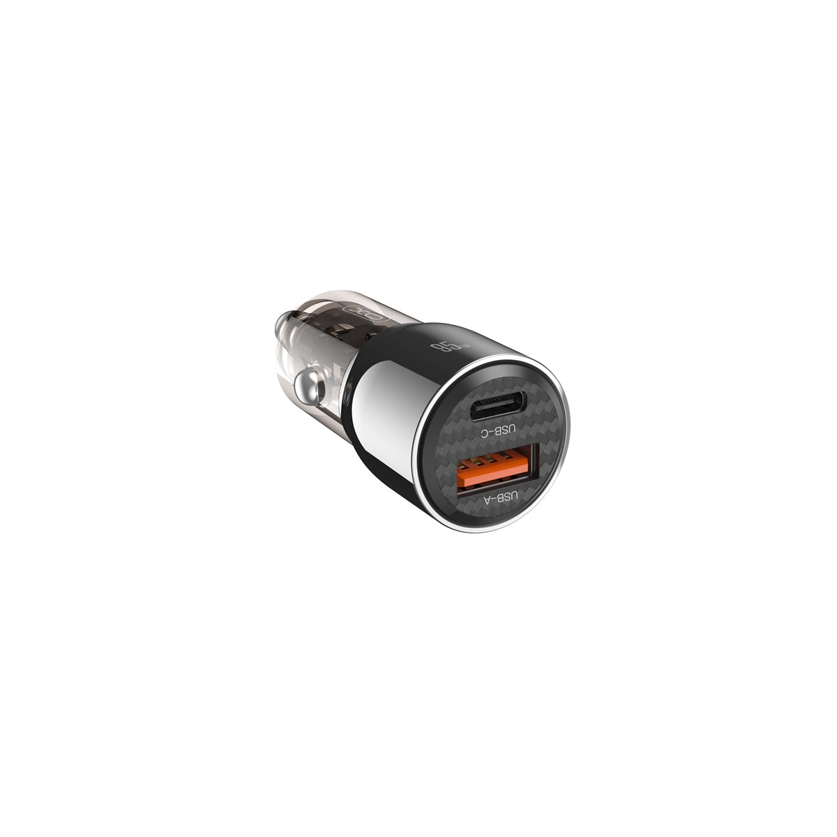 XO CC58 auto lādētājs, 95 W, USB-C PD un USB-A QC 3.0, melns