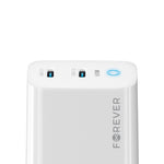 Forever TC-06-65CC GaN PD/QC sienas lādētājs ar 2 USB-C pieslēgvietām, 65 W, balts