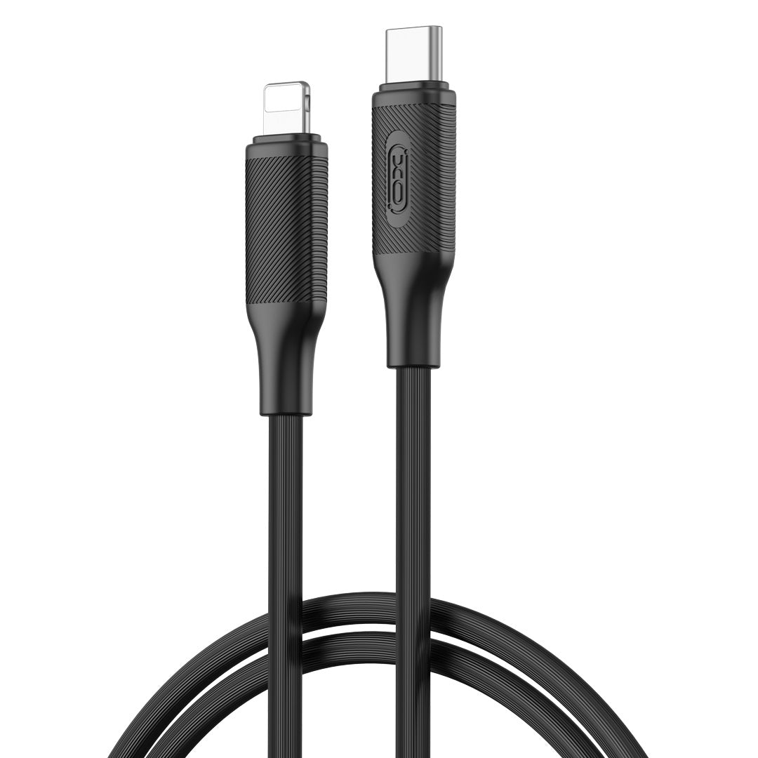 Кабель XO NB-Q265A PD USB-C – Lightning, 1,0 м, 27 Вт, черный