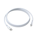 BWOO USB-C uz Lightning kabelis 1 m 27 W balts ātrai uzlādei un datu pārraidei