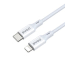 BWOO USB-C uz Lightning kabelis 1 m 27 W balts ātrai uzlādei un datu pārraidei