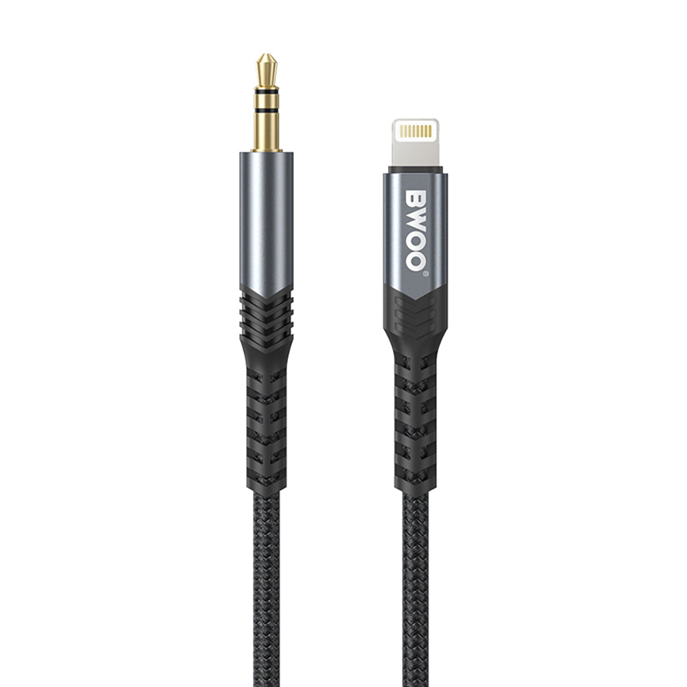 Кабель BWOO AUX 3,5 мм – Lightning BO-AUX068, черный