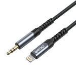 Кабель BWOO AUX 3,5 мм – Lightning BO-AUX068, черный