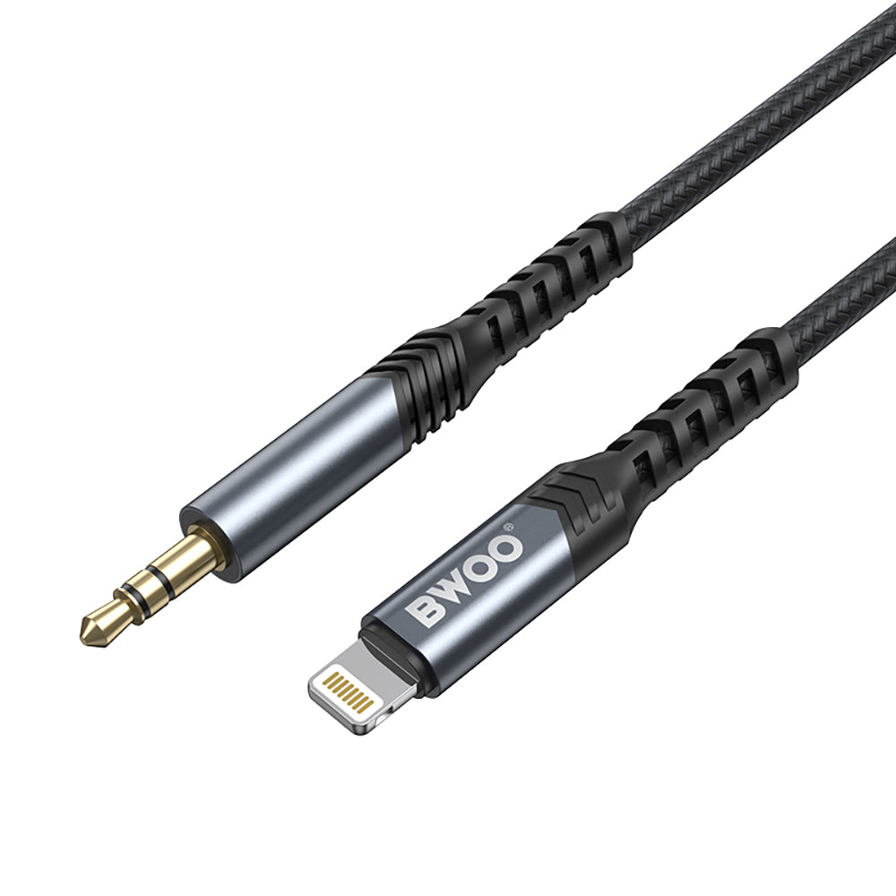 Кабель BWOO AUX 3,5 мм – Lightning BO-AUX068, черный