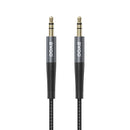 BWOO neilona pīts + alumīnija sakausējuma apvalka papildu kabelis BO-AUX064 3,5 mm līdz 3,5 mm