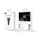 XO auto lādētājs CC61 100 W ar USB, USB-C un Lightning pieslēgvietām, PD un QC 3.0 ātrā uzlāde, pelēks