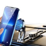 QUALO QUSM-S-RCS-01 magnētiskais telefona turētājs automašīnas vējstiklam vai panelim, 360°, 15 cm, melns
