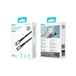 BWOO pīts USB-C–Lightning kabelis, 2 m, 27 W, melns