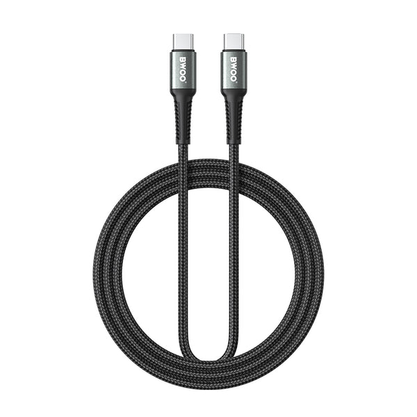 BWOO pīts USB-C – USB-C kabelis 2 m, 60 W, melns