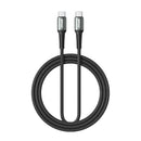 BWOO pīts USB-C–USB-C kabelis, 3 m, 60 W, melns
