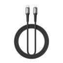 BWOO pīts USB-C uz Lightning kabelis 3 m 30 W melns ātrai uzlādei un datu pārraidei
