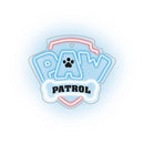 LED neoonvalgusti plexiklaasil Paw Patrol logoga, 40 × 40 cm, must, USB