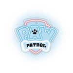 Karājamā LED neona gaisma uz organiskā stikla ar Paw Patrol logotipu, 40 × 40 cm, melna, USB