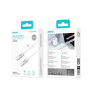 BWOO 240 W pīts USB-C uz USB-C kabelis 1 m balts ātrai uzlādei un datu pārraidei