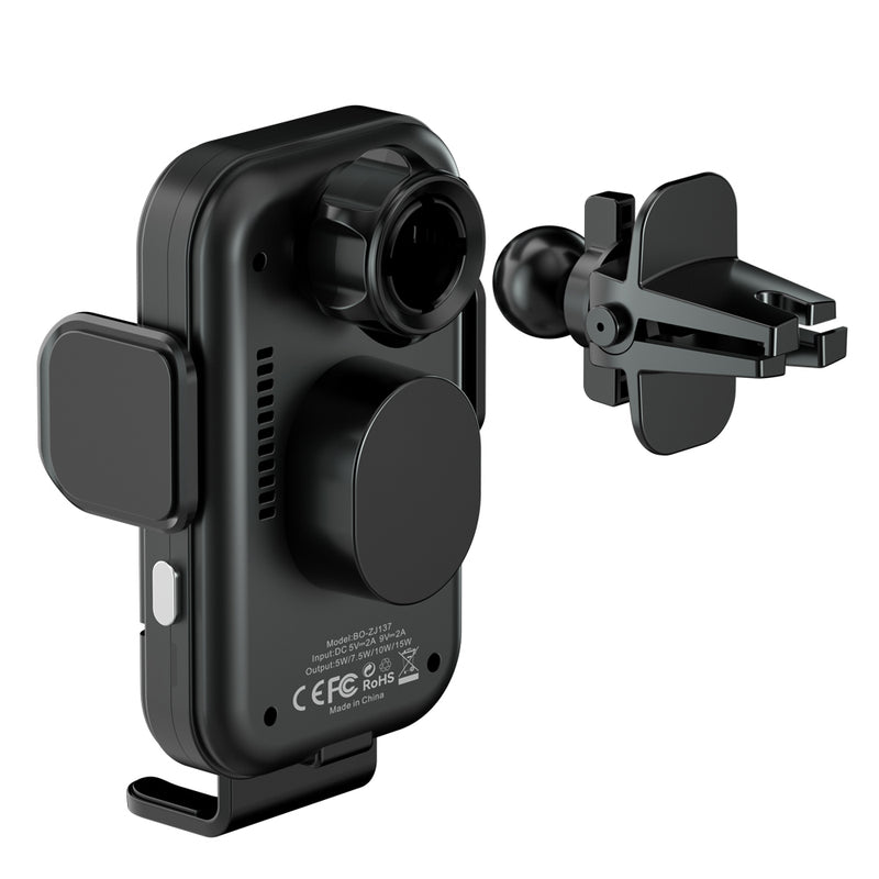 BWOO automātiskais 15 W bezvadu lādētājs–tālruņa turētājs automašīnai ZJ137