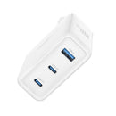 XO sienas lādētājs CE35 PD 100 W 2× USB-C 1× USB, balts