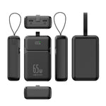 Forever TB-400 ārējais akumulators, 20000mAh, 65W, PD/QC, melns