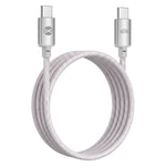 Forever Vibe USB-C–USB-C kabelis, 60W, 1m, sudraba