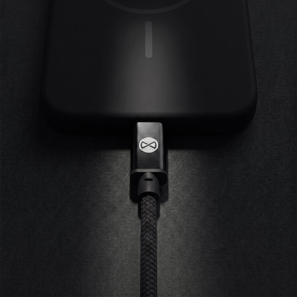Forever Vibe USB-C–USB-C kabelis, 60W, 1m, tumši pelēks