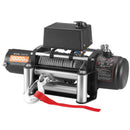 EVOR elektriskā vinča, 4 500 kg vilkšanas jauda, 12 V līdzstrāvas kravas auto vinča ar Φ8,3 mm × 19,8 m tērauda trosi, bezvadu un vadu tālvadība, IP55 ūdensizturība SUV, Jeep, piekabju, laivu un bezceļu transportlīdzekļu vilkšanai