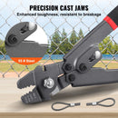 Tangide komplekt kuni 2,2 mm trossi lühendamiseks, koos trossisilmuse muhvi rullimisvahendiga, trossi lõikuriga ja 160 alumiiniumist pandlaga, teflonkattega ja roostekindel