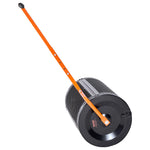 VEVOR Compost Spreader: 61 cm wide peat and seed spreader with a T-handle, 3 height adjustment levels, powder-coated steel garden compost roller for sowing grass and spreading fertilizer