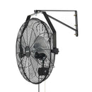 VEVOR sienas ventilators, 450mm, IP44, 3 ātrumi, liels gaisa plūsmas attālums, regulējams rotācijas leņķis, jaudīgs, rūpniecībai, komerctelpām, garāžām, darbnīcām un sporta zālēm