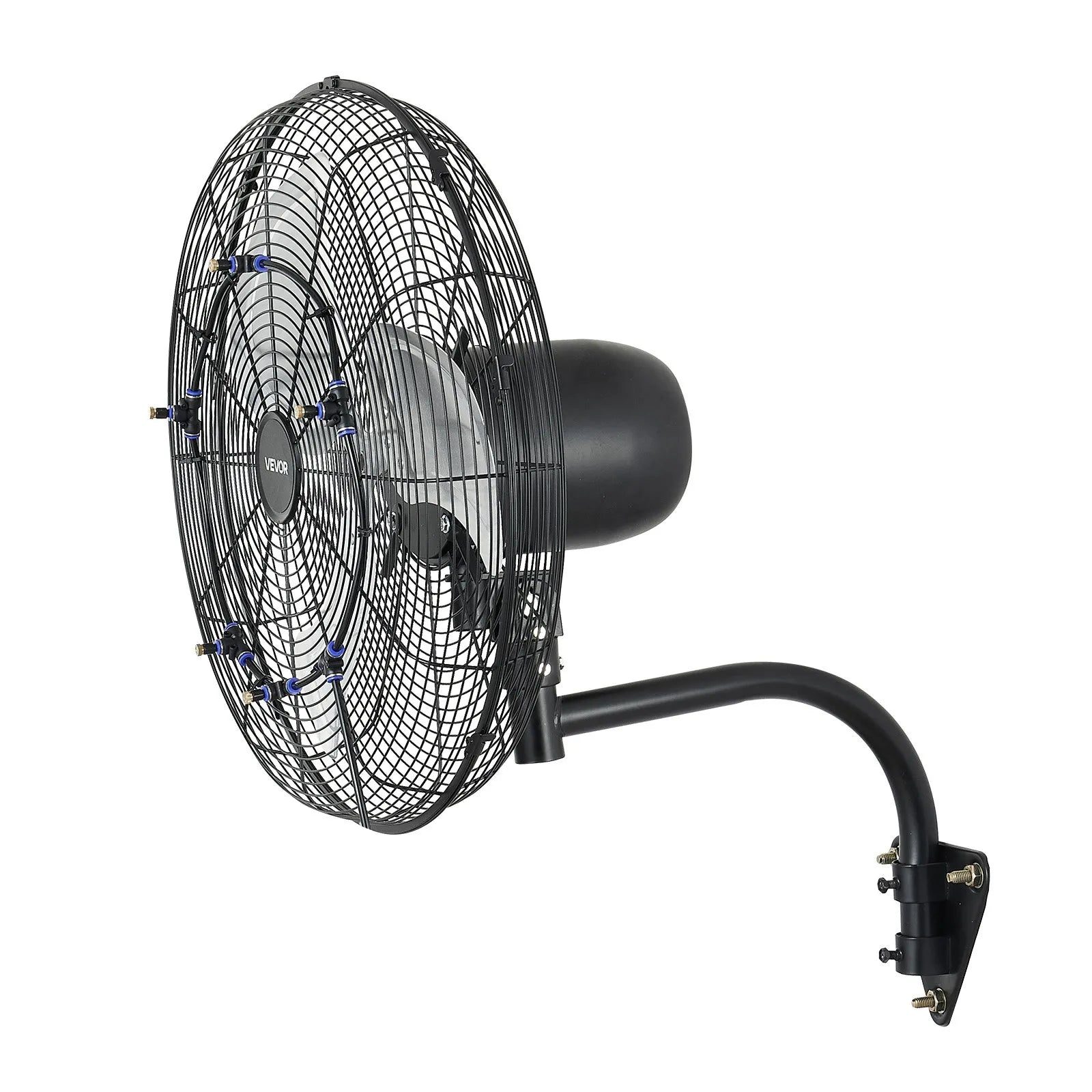 VEVOR sienas ventilators, 505mm, ar svārstību un miglas funkciju, tālvadības pulti, IP44, 3 ātrumi, 18h taimeris, temperatūras kontrole, rūpniecībai, komerctelpām, garāžām, darbnīcām un sporta zālēm