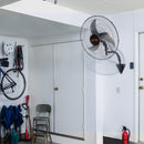 VEVOR 73W sienas ventilators, metāla, 44.5 cm, 3 ātrumi, max jauda 4000 CFM