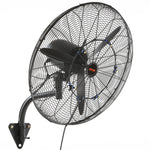 61 cm oscilējošs sienas miglotājs ventilators metāla 3 ātrumi 115 W