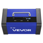 Генератор озона VEVOR 30000 мг/ч, коммерческая озоновая установка с сенсорным ЖК-экраном, задержкой запуска на 15 секунд, режимом подачи воды через два шланга, для помещений площадью до 250 м²