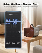 VEVOR ozona ģenerators 36 000 mg/h, komerciāla ozona iekārta ar 15 s aizkavētu palaišanu, zonu balstītu taimeri un LCD skārienekrānu, industriāls smaku neitralizators automašīnām, dūmiem un mājoklim, līdz 300 m²