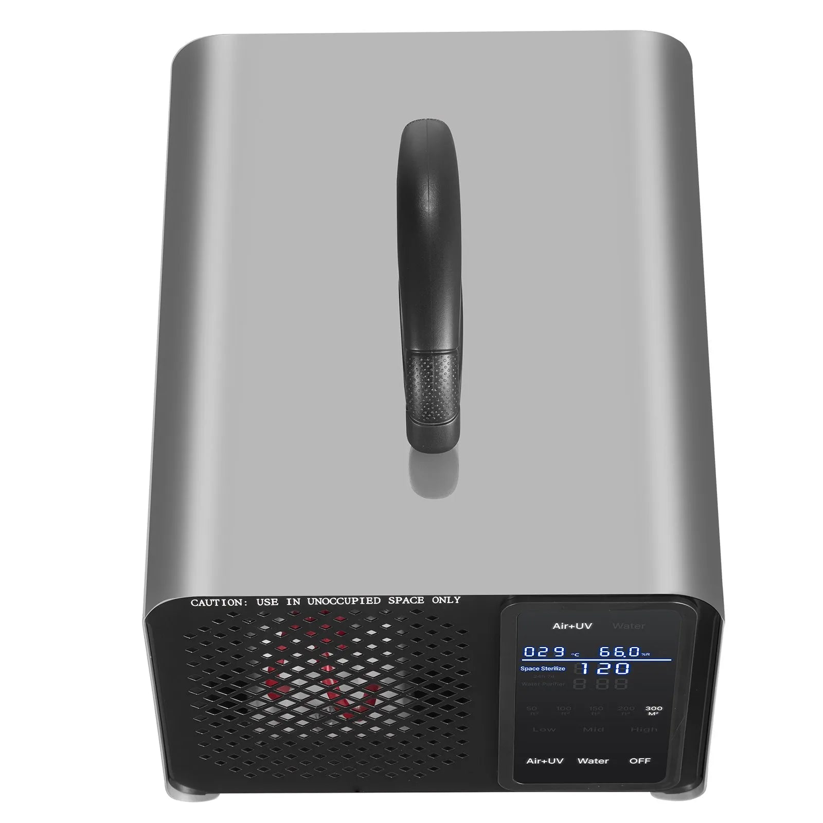 VEVOR ozona ģenerators 36 000 mg/h, komerciāla ozona iekārta ar 15 s aizkavētu palaišanu, zonu balstītu taimeri un LCD skārienekrānu, industriāls smaku neitralizators automašīnām, dūmiem un mājoklim, līdz 300 m²