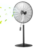 VEVOR 76 cm Industriālais stāvošais ventilators ar 3 ātrumiem, oscilējošs, ar augstuma regulēšanu