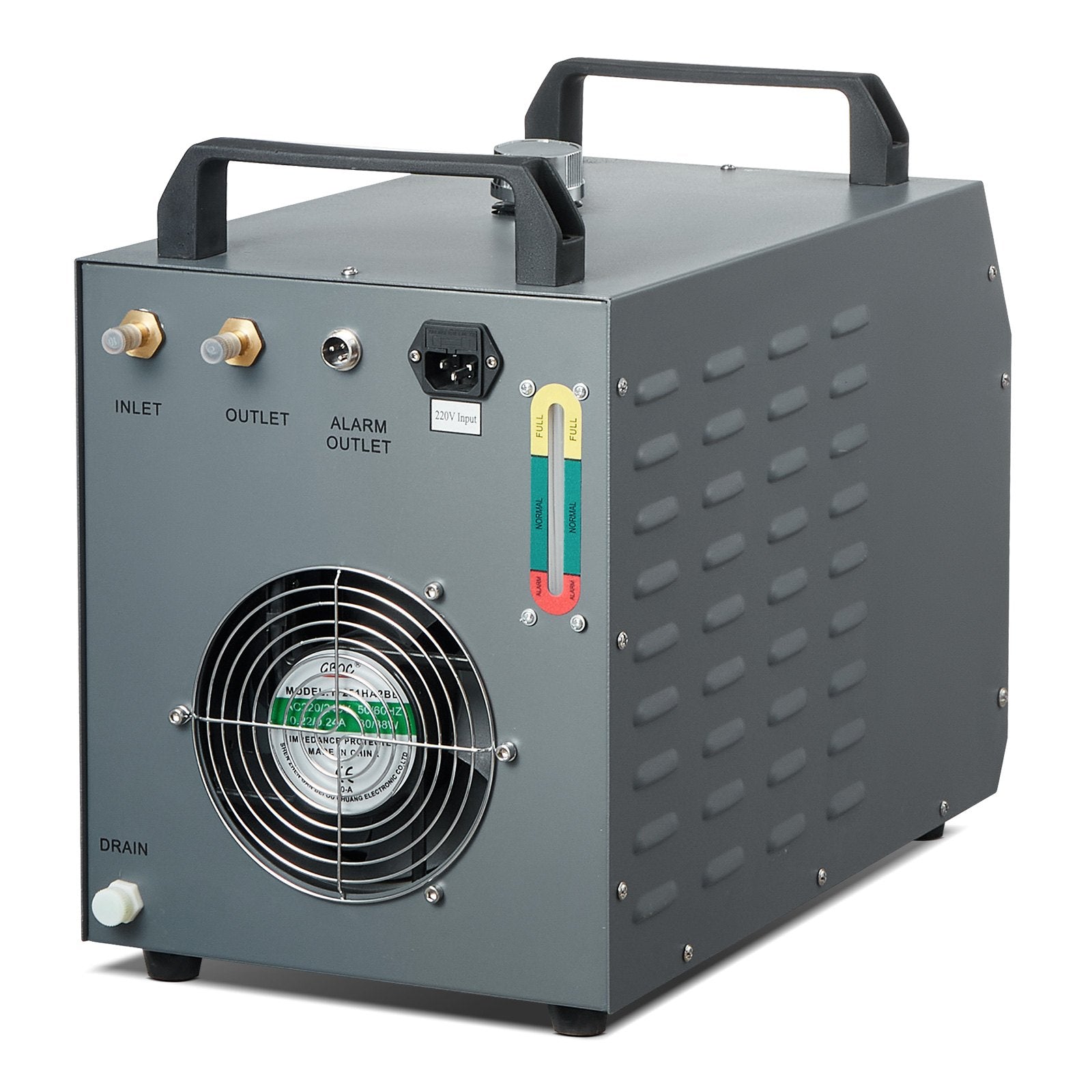 VEVOR Industrial Water Cooler CW-3000(PRO), 150W Air Cooling System with 12L Water Tank and 18L/min Maximum Flow Rate, Suitable for Laser Engraving Machines