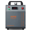 VEVOR Промышленный охладитель воды CW-3000(PRO), 150 Вт система воздушного охлаждения с резервуаром для воды 12 л и максимальной скоростью потока 18 л/мин, подходит для лазерных гравировальных станков