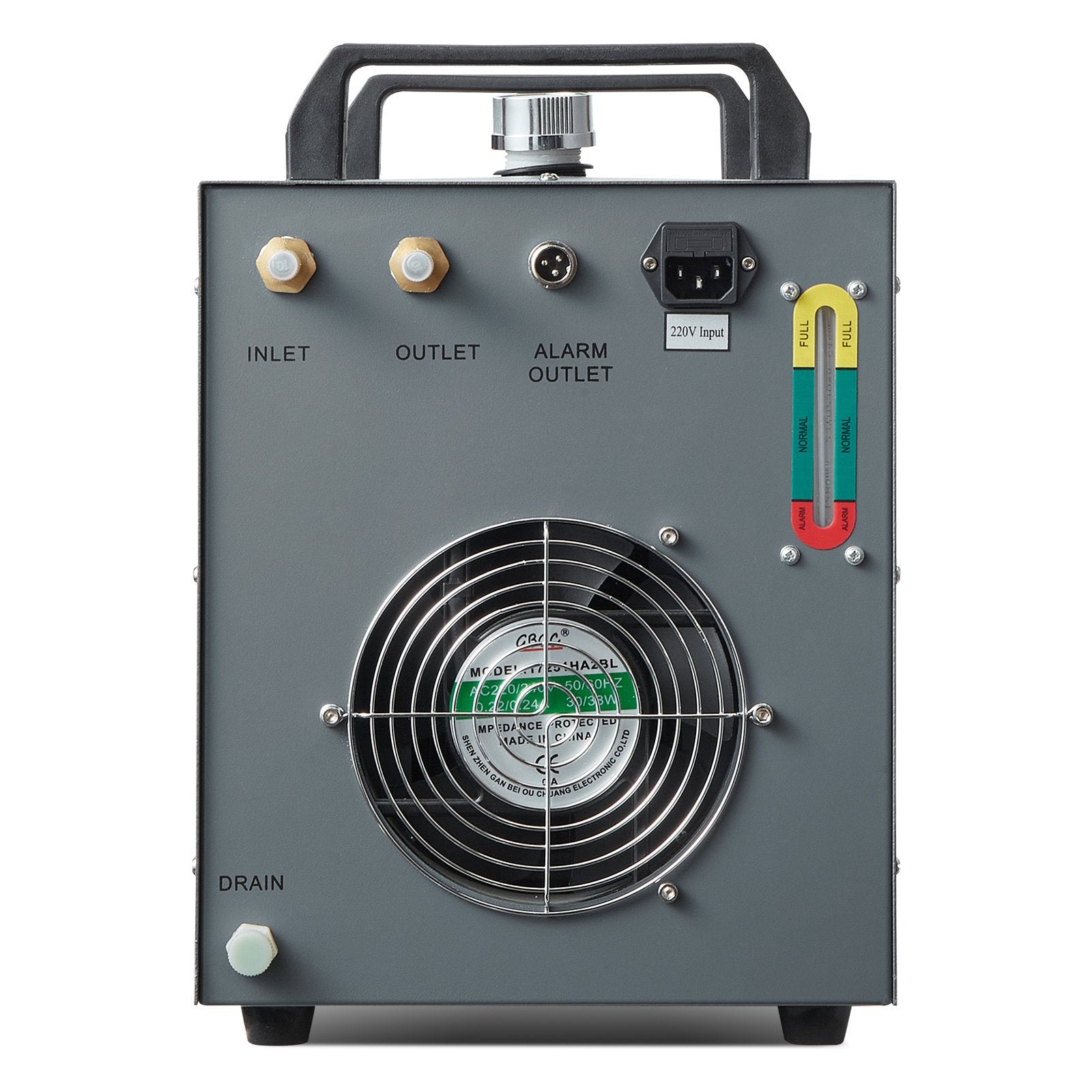 VEVOR Industrial Water Cooler CW-3000(PRO), 150W Air Cooling System with 12L Water Tank and 18L/min Maximum Flow Rate, Suitable for Laser Engraving Machines