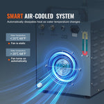 VEVOR Industrial Water Cooler CW-3000(PRO), 150W Air Cooling System with 12L Water Tank and 18L/min Maximum Flow Rate, Suitable for Laser Engraving Machines