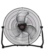 VEVOR 50 cm grīdas ventilators, 3 ātrumi, 360° regulējams leņķis, jaudīgs rūpnieciskais ventilators