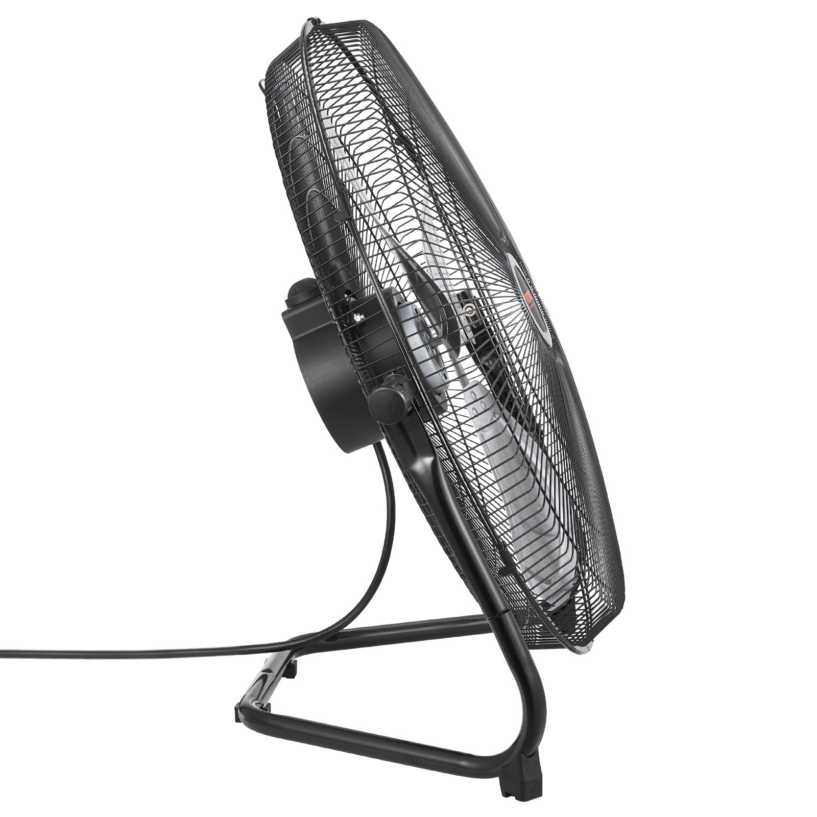 VEVOR 50 cm grīdas ventilators, 3 ātrumi, 360° regulējams leņķis, jaudīgs rūpnieciskais ventilators