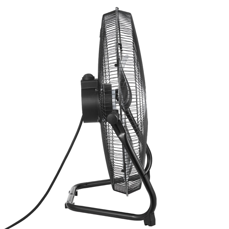 VEVOR 50 cm grīdas ventilators, 3 ātrumi, 360° regulējams leņķis, jaudīgs rūpnieciskais ventilators