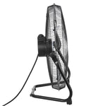 VEVOR 50 cm grīdas ventilators, 3 ātrumi, 360° regulējams leņķis, jaudīgs rūpnieciskais ventilators