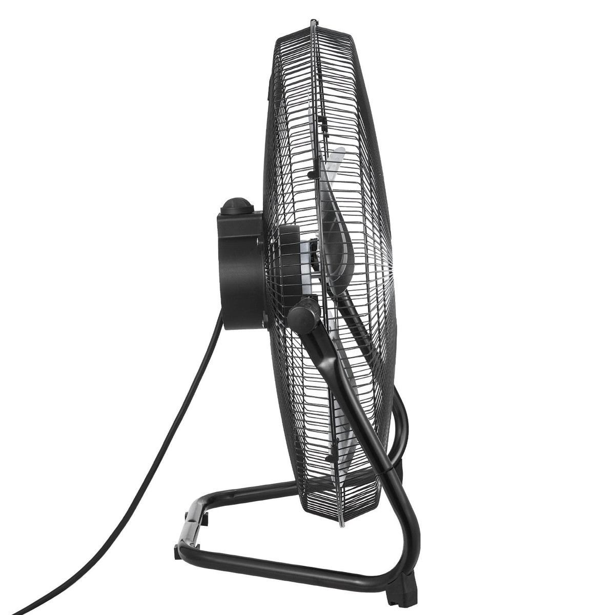 VEVOR 50 cm grīdas ventilators, 3 ātrumi, 360° regulējams leņķis, jaudīgs rūpnieciskais ventilators