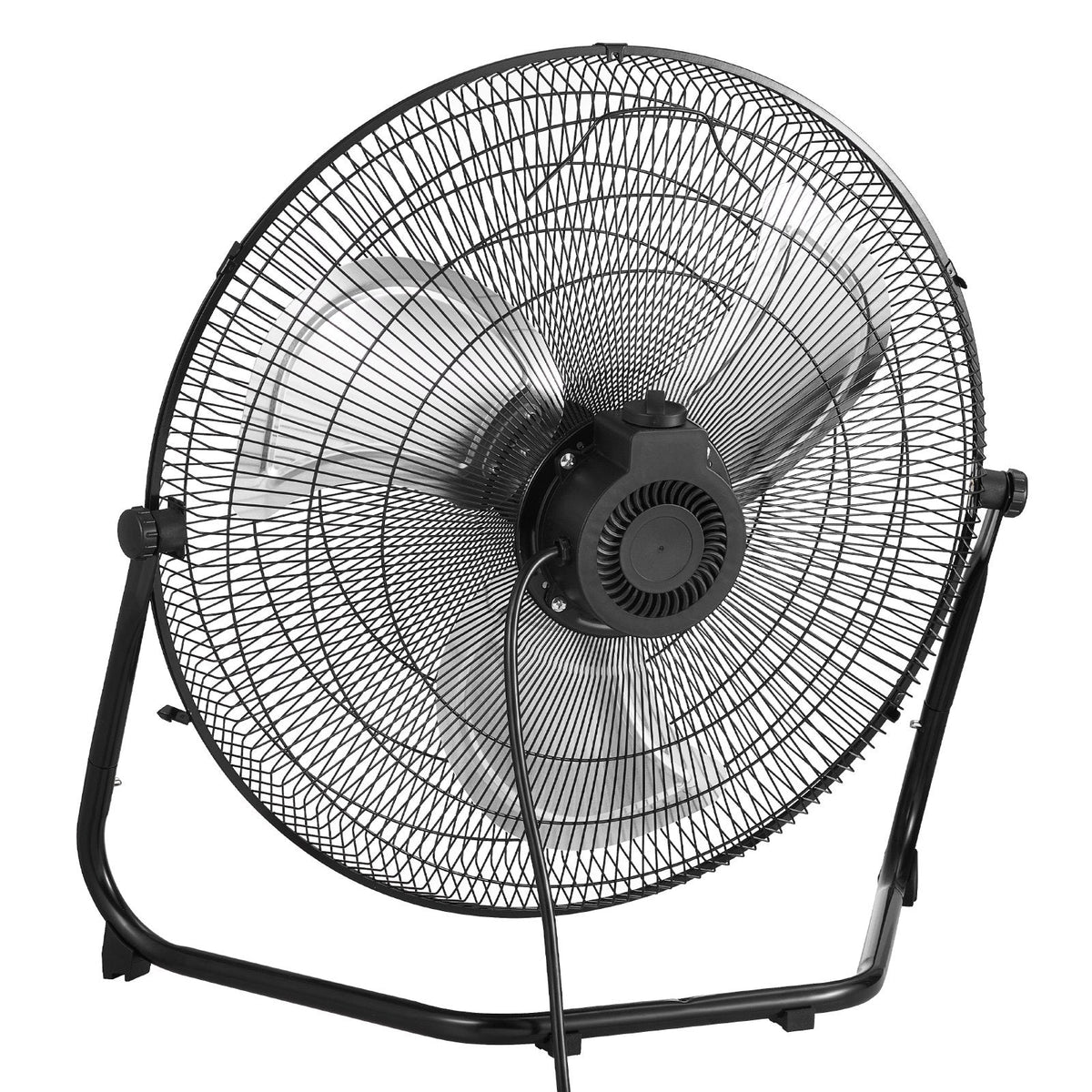 VEVOR 50 cm grīdas ventilators, 3 ātrumi, 360° regulējams leņķis, jaudīgs rūpnieciskais ventilators