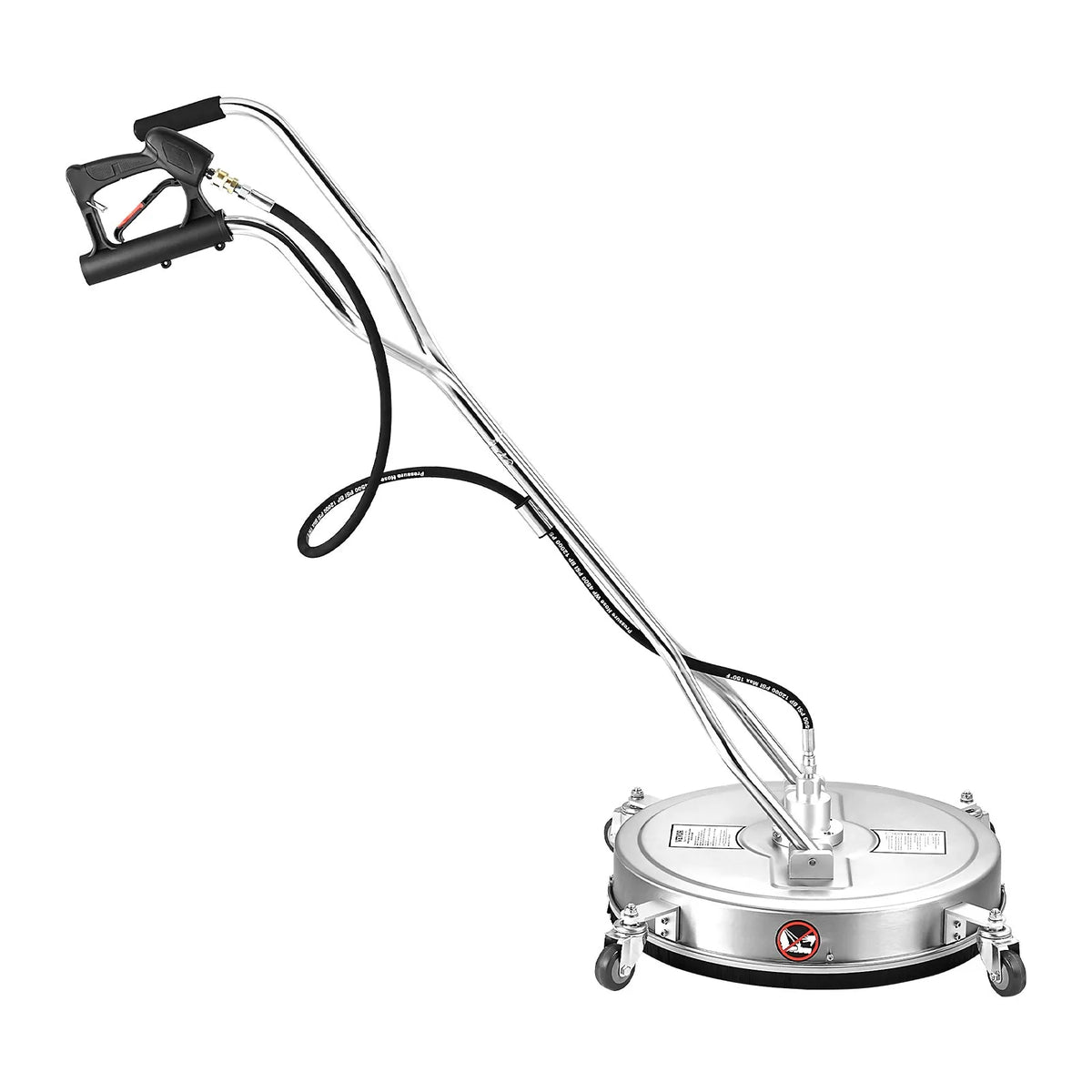 VEVOR 56 cm augstspiediena mazgātāja virsmas tīrītājs ar 4 riteņiem un diviem rokturiem, maksimālais spiediens 4000 PSI