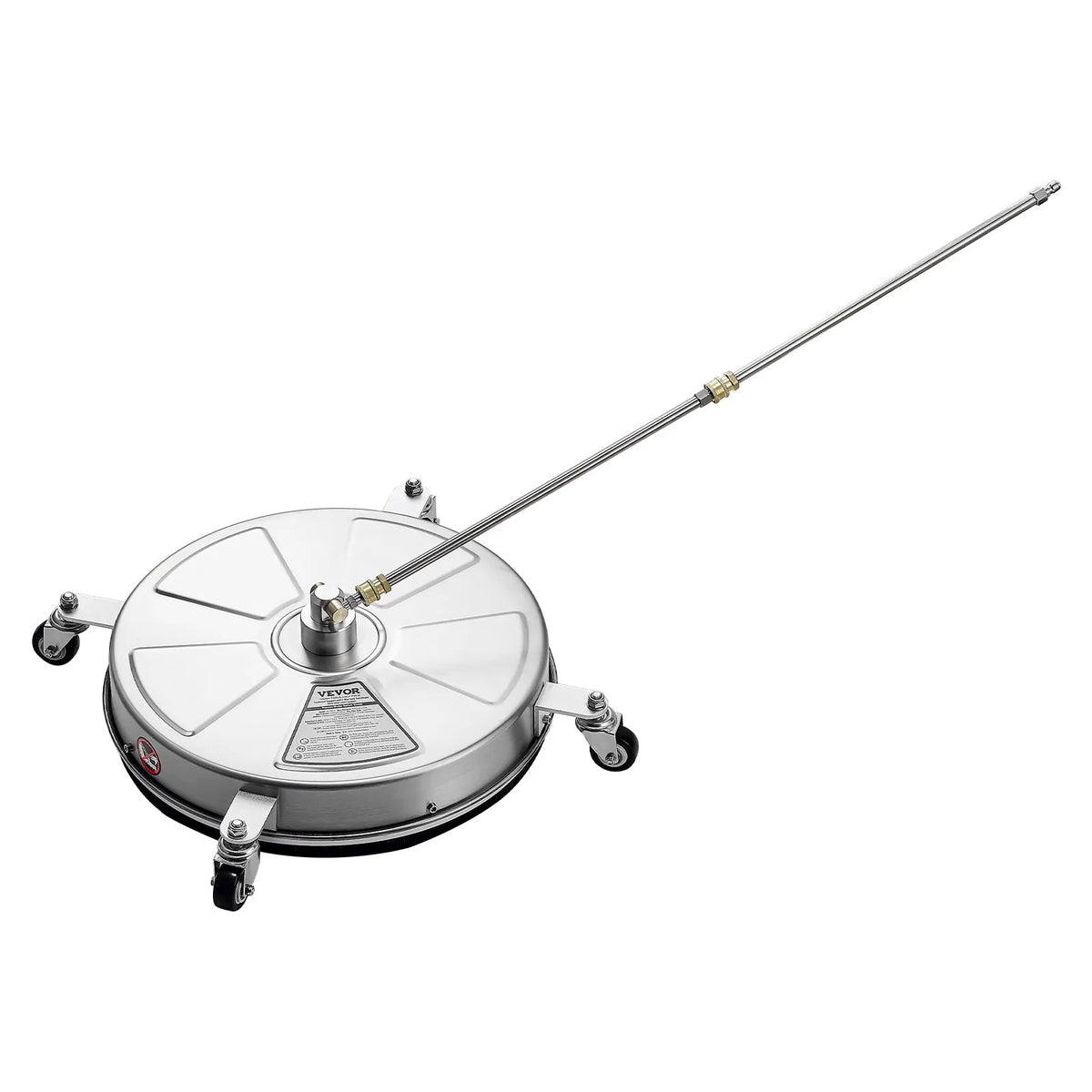 VEVOR 46 cm augstspiediena mazgātāja virsmas tīrītājs ar 4 riteņiem, maksimālais spiediens 4000 PSI, ar 2 pagarināmajām spraudstieņiem