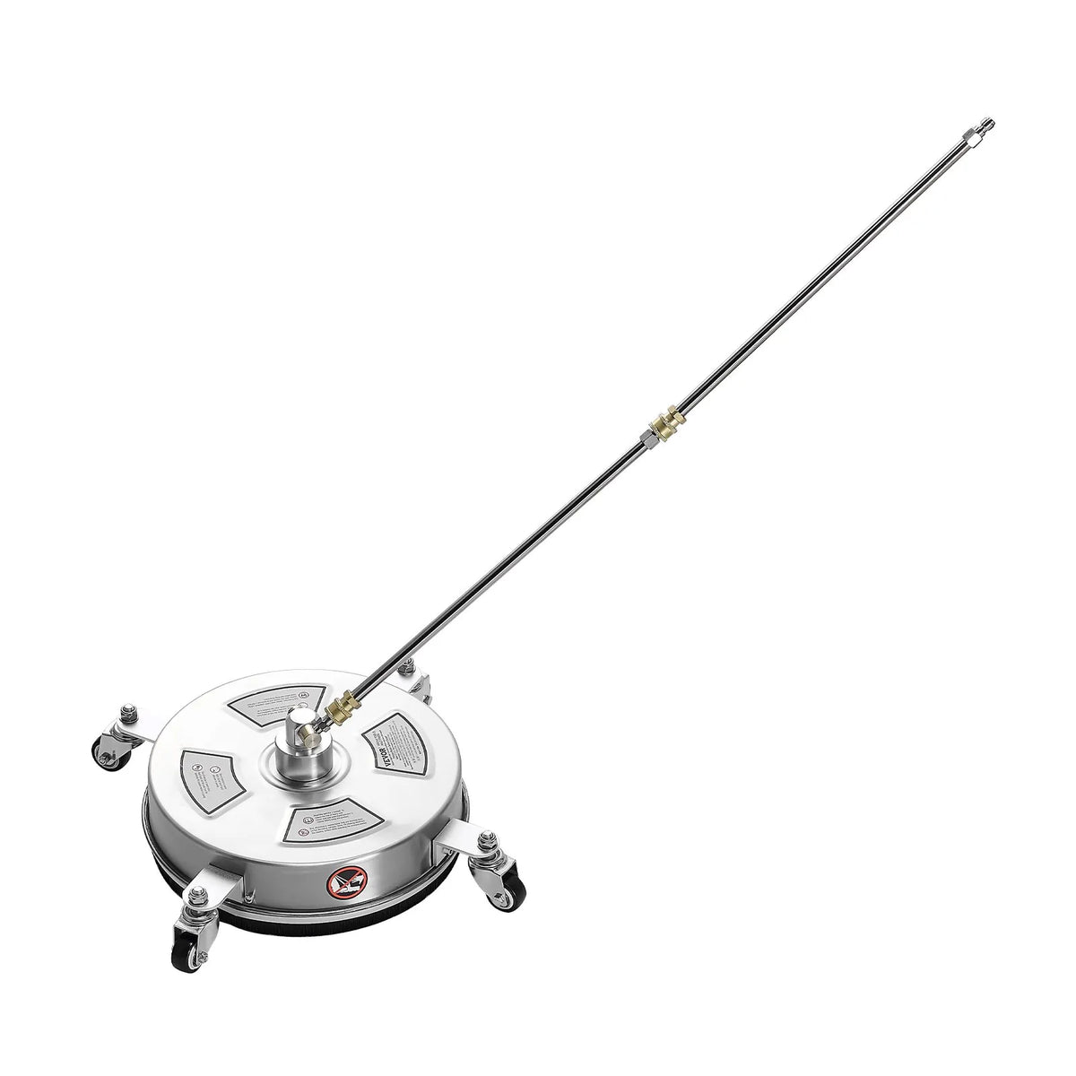VEVOR 36 cm augstspiediena mazgātāja virsmas tīrītājs ar 4 riteņiem, maksimālais spiediens 4000 PSI, ar 2 pagarināmajām spraudstieņiem