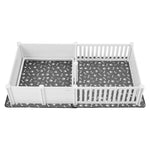 VEVOR kucēnu dzemdību kaste suņiem, 237 x 123 x 46 cm, PVC kucēnu manēža ar regulējamu ieejas augstumu un mazgājamu paklāju, 2 zonu konstrukcija īpaši lielo šķirņu suņiem, pienbalta