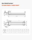 VEVOR lineārā vadotne ar 1000 mm darba gājienu, lodveida skrūves CNC lineārās kustības galda aktuators, motorizēts NEMA 23 soļu motors, augsta precizitāte, gravēšanas iekārtām, CNC frēzmašīnām un 3D printeriem